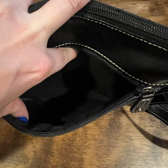 NINE WEST black Fabric Crossbody Purse - Picture 5 of 9